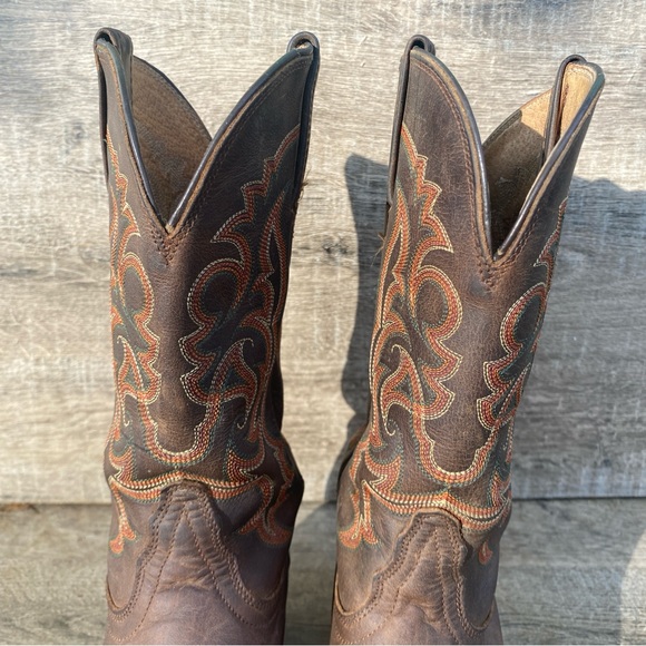 Tony Lama-women’s Leather Brown Cowgirl /Western Boot Size 7 - Picture 9 of 14